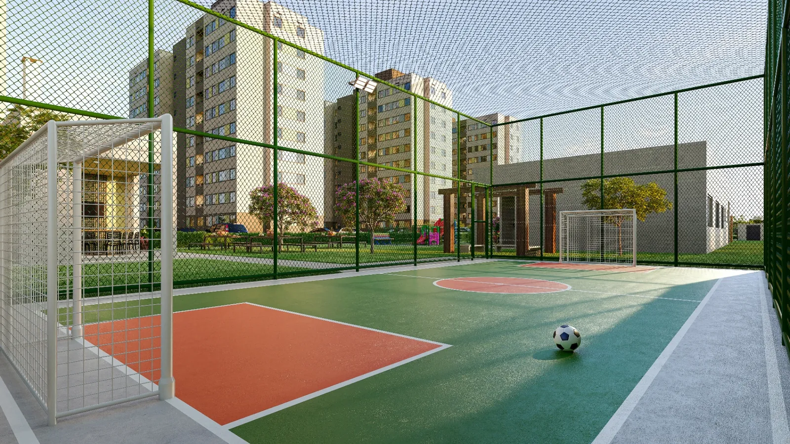 Mini quadra poliesportiva do Gran Terrazo em Goiânia